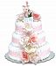 Bloomers Pink Roses with Polka Dots Large Diaper Cake by Bloomers