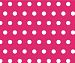 SheetWorld Fitted Portable / Mini Crib Sheet - Polka Dots Hot Pink - Made In USA by sheetworld