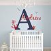 Custom Nautical Name Wall Decal - Baby Room Decor - Nursery Wall Decals - Nautical Decor Wall Art (32wx22h) by Lovely Decals World LLC