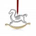Nambe Holiday 2015 Baby's First Rocking Horse Ornament by Nambe