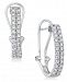 Diamond J-Hoop Earrings (1 ct. t. w. ) in 10k White Gold