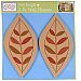 CoCaLo Baby Nali Jungle 2 Pc. Decorative Wall Plaques - Diecut Wood Leaves
