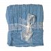 Little Beginnings Girls Cable Knit Blanket (Blue)
