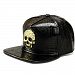 LEEYA NYU13 The New Crocodile Baseball caps Skull Tide brand flat-brimmed hats hip-hop hat (Black) by LEEYA