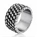 Chryssa Youree Men's Retro Design Jewelry Wedding Band Woven Titanium Steel Silver Rings 7 to 12(DJZ-1) (size 8) by Chryssa Youree