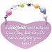 Pink Heart Shaped Wishes & Kisses Plaque - A Daughter. . . by Stepping Stones