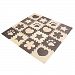 Menu Life 10pcs Beige and Coffee Children Kids Baby Soft EVA Foam Activity Play Mat Playroom Floor Tiles Pop-out Jigsaw Puzzle Mat (Beige and Coffee Multi)