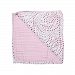 Bebe au Lait Classic Muslin Snuggle Blanket, Rose Quartz/Petal