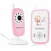 HelloBaby Wireless Video Baby monitor Video Monitor Camera with 2-way Talk & Night Vision and Temperature Monitor, Pink & White