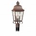 2-Light Weathered Copper Outdoor Post Lantern