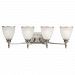4-Light Antique Brushed Nickel Wall Sconce