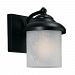 1 Light Black Fluorescent Outdoor Wall Lantern
