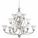 Applause Collection 12-light Brushed Nickel Chandelier