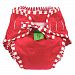 Kushies Baby Unisex Swim Diaper - Medium, Red Solid, Medium,