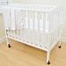 American Baby Company 1510SS-WH Heavenly Soft Minky Dot Porta-Crib Set, 3-Piece (White)