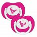 Baby Fanatic Pink Pacifier Houston Texans 2 Pk by Baby Fanatic