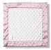 SwaddleDesigns Baby Lovie, Plush Dots Security Blankie with Color Trim, Pastel Pink