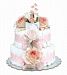 Bloomers Baby Diaper Cake Classic Pink Roses 2-Tier by Bloomers