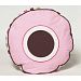 Bacati Modern Dots/Stripes Pink/Chocolate Decorative Pillow