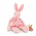 Bunnies By The Bay Silly Buddy, Pink Bunny with Pacifier Holder