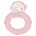 Pink Monkey Ring Rattle by Angel Dear