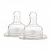 Dr. Brown's 372-P3 Natural Flow Level 2 Wide Neck Nipple, 2-Pack