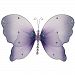 The Butterfly Grove Emily Butterfly Decoration 3D Hanging Mesh Organza Nylon Decor, Purple Wisteria, Small, 5" x 4"