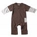 Babysoy Layered Sleeve One Piece, Chocolate, 18-24 months