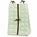 Bacati Quilted Circles Green/Chocolate Diaper Stacker