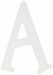 My Baby Sam Wall Hanger Letter A, Solid White