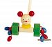 Hess Wooden Baby Toy Mouse with Rattle Wheels