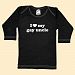 Rebel Ink Baby 399ls1218 - I Heart My Gay Uncle - Black Long Sleeve T-Shirt - 12-18 Months