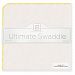 SwaddleDesigns Organic Ultimate Receiving Blanket, Natural with Color Trim, Bright Yellow