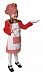 Red Gingham Girl Chef Child Costume costume kids costume Set (Toddler 2)