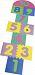 Playshoes Soft EVA Hopscotch Playmats (Pack of 14 Pieces)