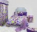 Bacati Botanical Purple Full Comforter Set