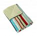 Caden Lane Classic Collection Stripe Piped Blanket, Red