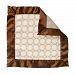 SwaddleDesigns Baby Lovie, Security Blankie with Very Light Puff Circles, Mocha