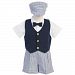 Lito Baby Boy Size 12-18 Month Blue White Easter Ring Bearer Suit