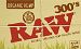 FIVE PACKS (1500 total papers) RAW 300s Organic Cigarette Rolling Papers 1.25. . .
