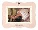 Malden Ceramic Milestone Picture Frame, Pink Baptism, 4-Inch X 6-Inch