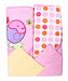 Spasilk Hooded Terry Bath Towel with Washcloths, Fish Pink, 2-Count