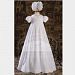 Baby Girls White Bonnet Handmade Christening Dress Outfit 6M
