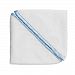 SwaddleDesigns Cotton Terry Velour Baby Washcloths, Set of 2, Pastel Blue Mini Mod Circles