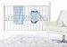 SwaddleDesigns 4 Piece Crib Bedding Set, True Blue, 0-3MO
