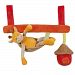 Nattou Jungle Collection-Maxi Toy Giraffe, Red/Orange/Yellow/Brown/Beige