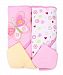 Spasilk Hooded Terry Bath Towel with Washcloths, Butterfly Pink, 2-Count
