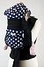 Palm and Pond Mei Tai Baby Sling Carrier - Blue with White Spots