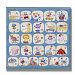 The Kids Room by Stupell Blue Alphabet Square Wall Plaque