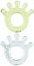 green sprouts 2 Count Cool Hand Teether, Green, Blue, 3 Months